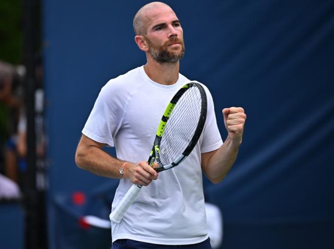 Adrian Mannarino s'est qualifié pour les 1/8èmes de finale de l'US Open - © FFT - Corinne Dubreuil