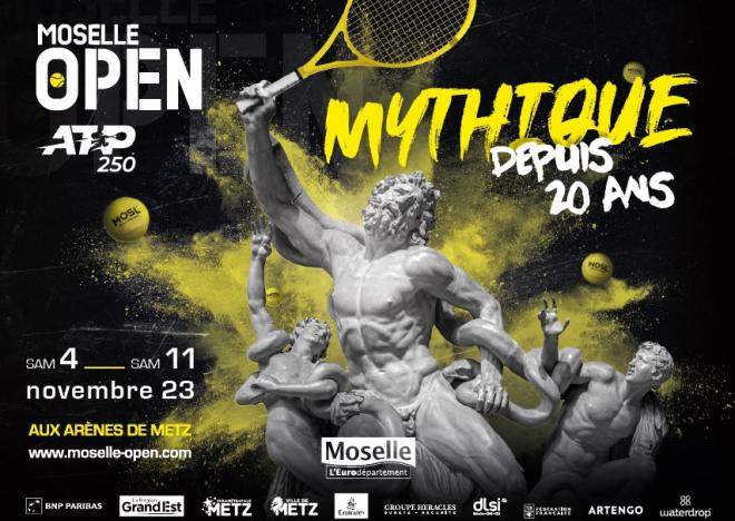 L'affiche officielle du MOSELLE OPEN DE METZ qui fête cette année sa 20ème édition  - © Moselle Open Metz