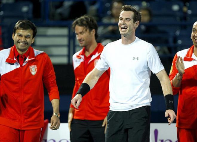 Andy Murray a emmené son équipe vers la victoire contre les Indian Aces - © DR