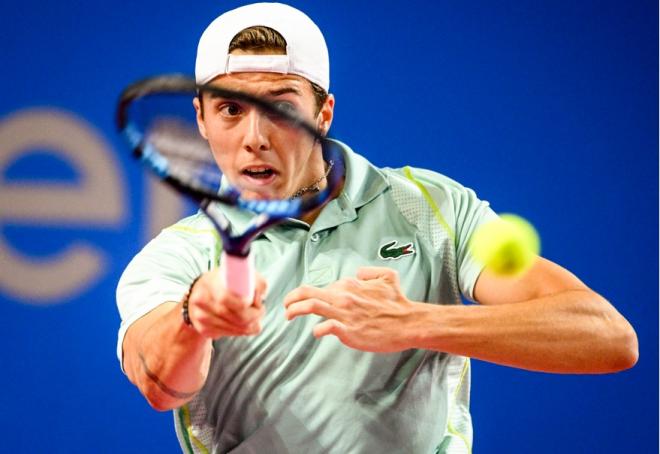 Arthur Cazaux s'est qualifié pour les 1/8èmes de finale de Montpellier ce lundi - © JB. Autissier - Open Sud