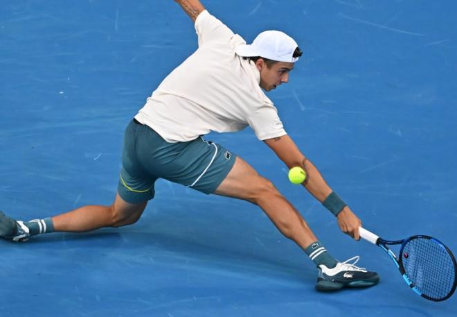 Arthur Cazaux a livré un bon match en 1/8èmes de finale l'Open d'Australie mais insuffisant pour rallier les 14/4 de finale - © Corinne Dubreuil - FFT