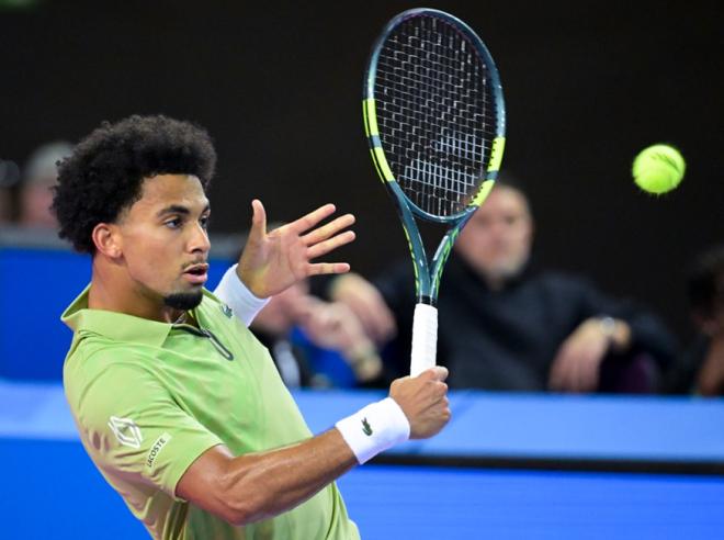 Arthur Fils a réussi son retour à la compétition ce mardi à Montpellier - © Jean-Baptiste Autissier - Open Occitanie