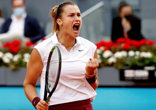 Aryna Sabalenka a fait parler sa puissance ce samedi à Madrid - © Abaca - Icon Sport