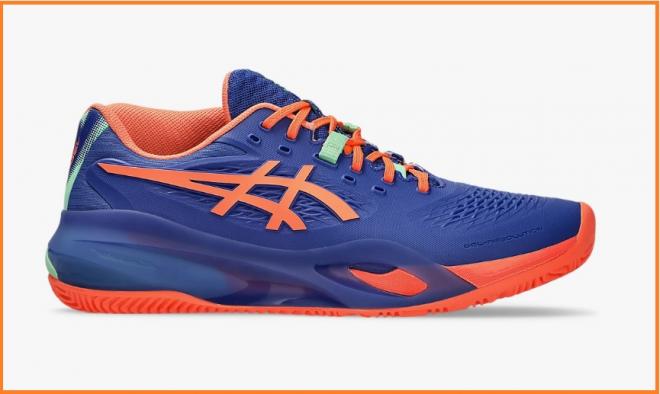 Les chaussures de PADEL GEL-RESOLUTION X de ASICS, en version hommes, lancées en janvier dernier par la marque nippone - © ASICS