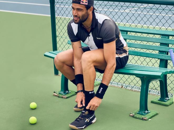 Matteo Berrettini va porter la gamme de chaussures & Textile ASICS, co- brandée Hugo BOSS, durant l'US Open - © ASICS