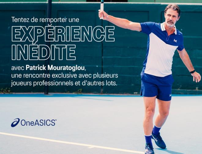 Inscrivez-vous et participez au tirage au sort organisé par ASICS pour gagner votre séance de coaching avec Patrick Mouratoglou, et bien d'autres lots encore - © ASICS