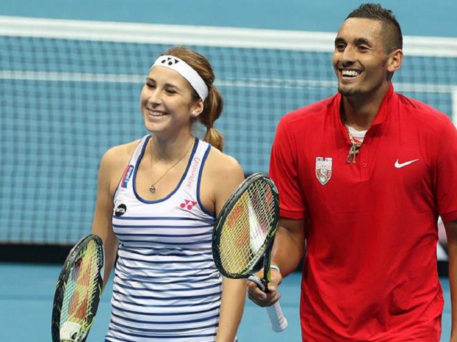 Belinda Bencic et Nick Kyrgios portent l'équipe des Slammers à l'IPTL - © DR