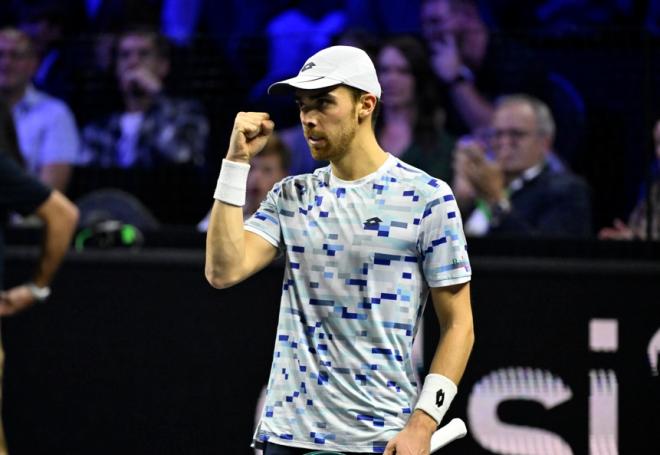 Benjamin Bonzi a réalisé la perf' de ce dimanche, côté français, en sortant Daniil Medvedev - © Moselle Open