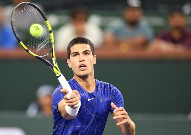 Carlos Alcaraz va disputer sa première finale en Masters 1000 à Miami - © Susa - Icon Sport