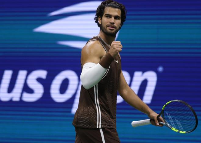 Carlos Alcaraz va retrouver Ben Shelton en 1/4 de finale de l'US Open - © Rolex - Antoine Couvercelle