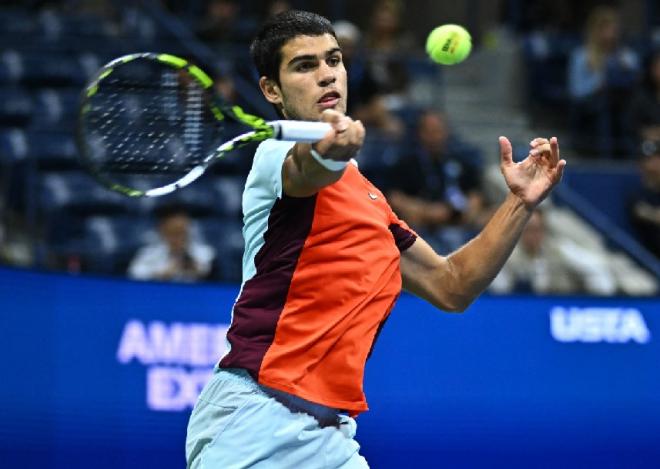 Carlos Alcaraz a remporté sont 1/4 de finale de l'US Open ce mercredi soir - © Abaca - Icon Sport