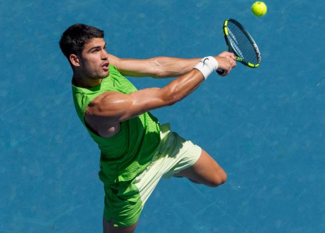 Carlos Alcaraz, grand favori pour le titre à Indian Wells, compte Novak Djokovic dans sa partie de tableau - © Rolex - Jon Buckle