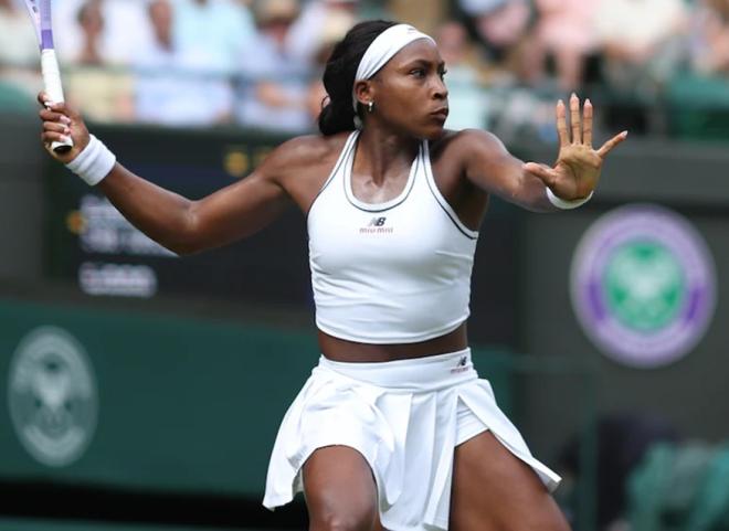 Coco Gauff a renversé Jessica Pegula ce mardi à Wimbledon - © Rolex - Antoine Couvercelle