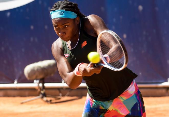 Coco Gauff pour sa première en 1/4 de finale en Grand Chelem, ici à RG. - © IPP - Icon Sport