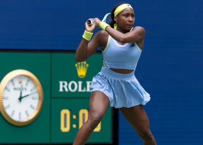 Coco Gauff s'est de nouveau qualifiée pour le dernier carré à Pékin - © Rolex - Jed Jacobshon