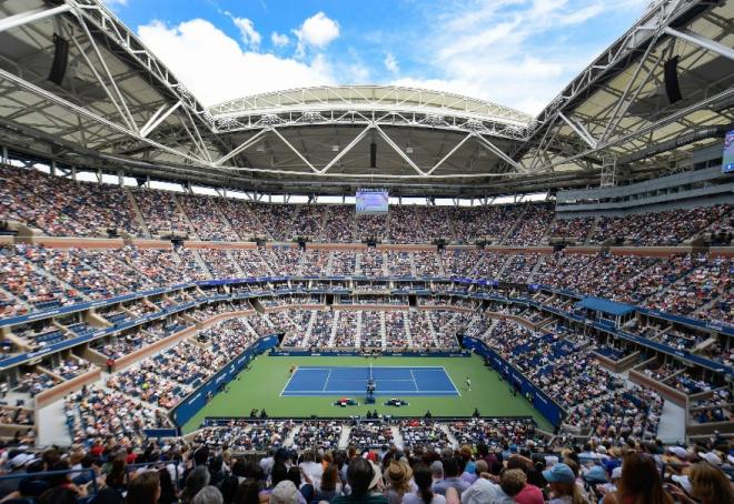 Le Court Arthur Ashe où vont de disputer la plupart des finales - © Belga - Icon Sport