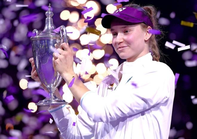 Elena Rybakina a remporté son titre du Masters WTA ce samedi - © Getty Images