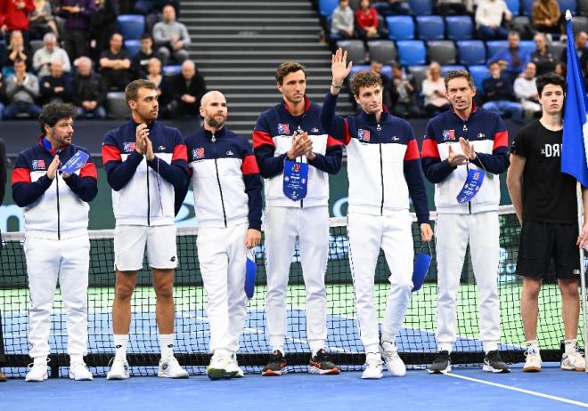 L'équipe de France de Coupe Davis s'est qualifié ce week-end en Hongrie - © Philippe Montigny - FFT