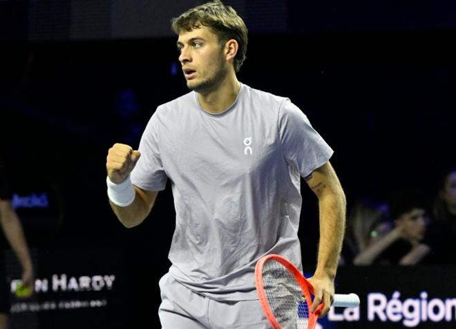 Flavio Cobolli a apporté le point qualificatif pour l'Italie en Coupe Davis, ce vendredi - © Moselle Open - Chryslène Caillaud