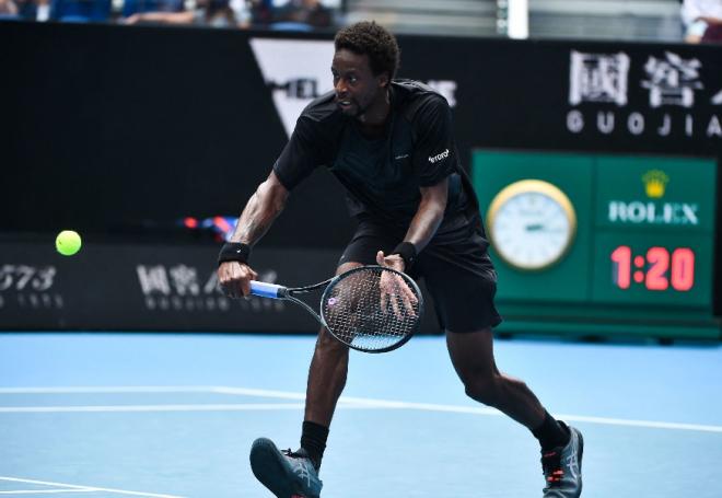 Gaël Monfils a livré un excellent match ce lundi face à D. Medvedev - © Abaca - Icon Sport