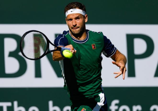 Retour en forme pour Grigor Dimitrov qui est en 1/2 finales d'Indian Wells - © Susa - Icon Sport