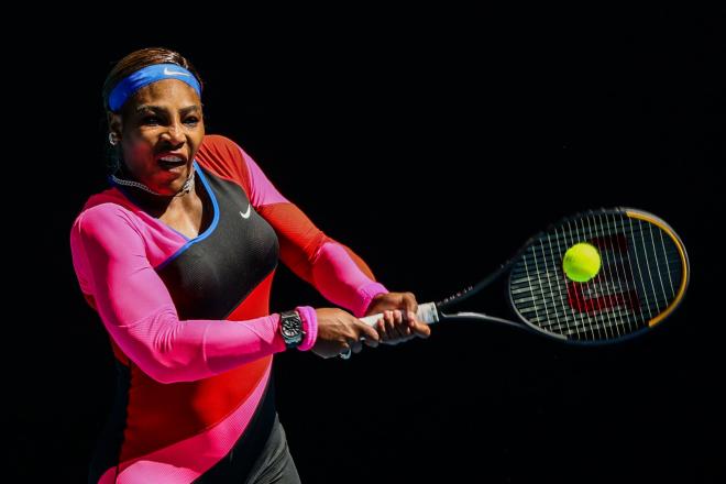 Serena Williams a impressionné ce mardi par sa puissance physique  - © Iconsport