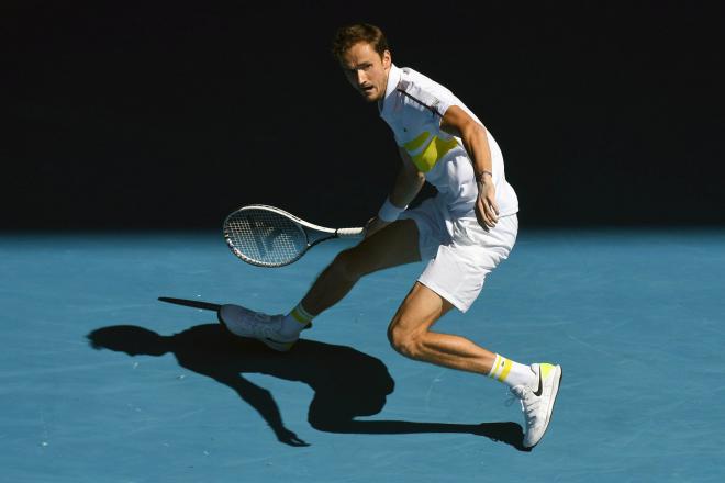 Daniil Medvedev a étouffé Andrey Rublev ce mercredi en 1/4 de finale de l'Open d'Australie  - © Iconsport 