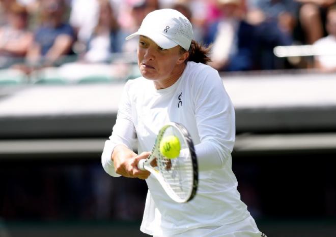 Iga Swiatek a, une nouvelle fois, été expéditive ce mercredi à Wimbledon - © PA Images - Icon Sport