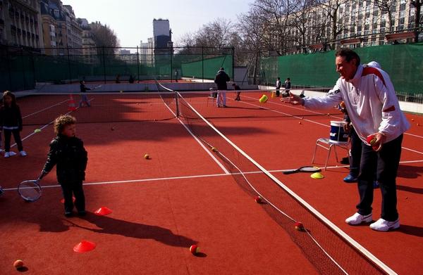 Christophe Roger-Vasselin sur les courts de Flandrin, Paris XVIème - © Tennisleader