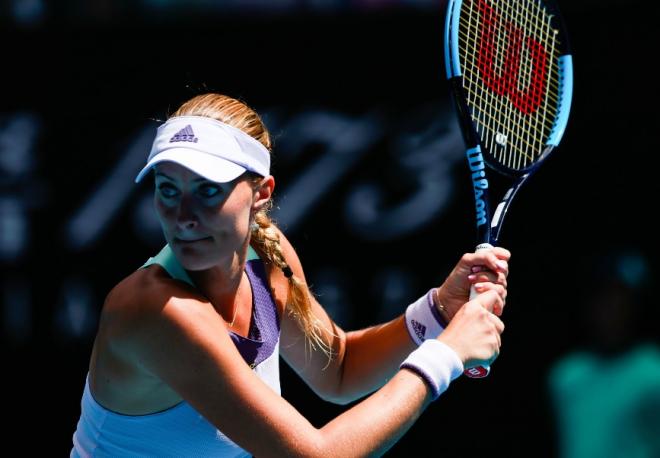 Kristina Mladenovic a été éliminée d'entrée ce lundi à Melbourne - © Susa - Icon Sport