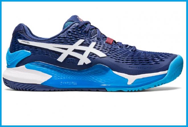 L'un des modèles phares hommes de chaussures de Padel ASICS : la fameuse Gel-Résolution 9 - © ASICS