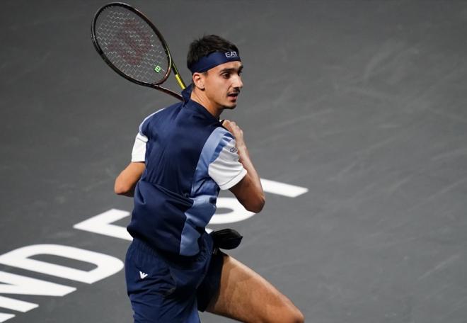 Lorenzo Sonego s'est qualifié de justesse ce lundi à Metz  - © Cédric Lecoq - Moselle Open Metz