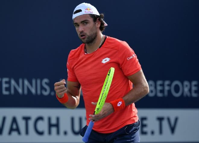 En remportant ses deux matchs, Matteo Berrettini a réalisé un sans-faute ce week-end à l'UTS et pointe en tête du classement. - © DR
