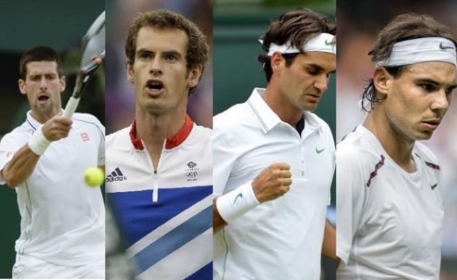 Djokovic, Murray, Federer, Nadal : les duels entre membres du Big Four pour le titre à Wimbledon promettent d'être intenses  - © DR