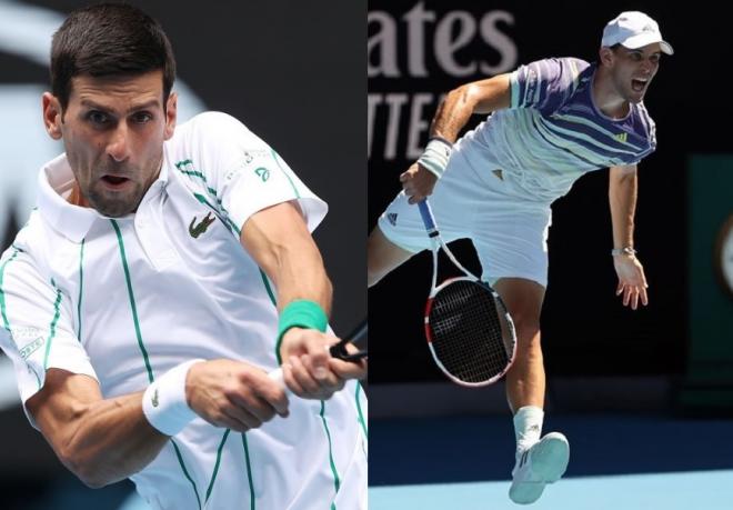 Novak Djokovic sera l'immense favori de la finale ce dimanche à Melbourne face à Dominic Thiem - © DR