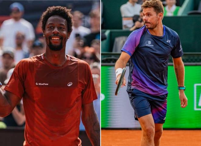 Gaël Monfils (à gauche) et Stan Wawrinka seront les deux principales têtes d'affiche de la 1ère édition édition du Grand Prix Auvergne-Rhône-Alpes de Lyon, en octobre prochain.  - © UTS Tour et Alexis Atterret
