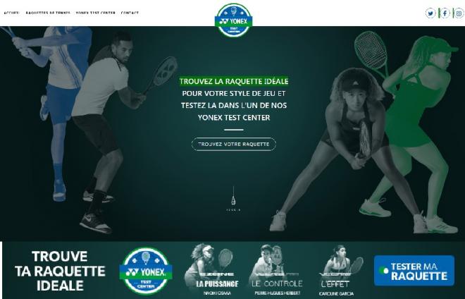 Le Yonex Test Center vous permet de tester votre raquette Yonex avant de l'acheter - © DR