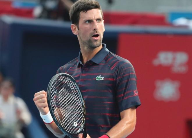 Novak Djokovic a eu besoin d'un set pour se mettre en route à Vienne ce mardi - © DR