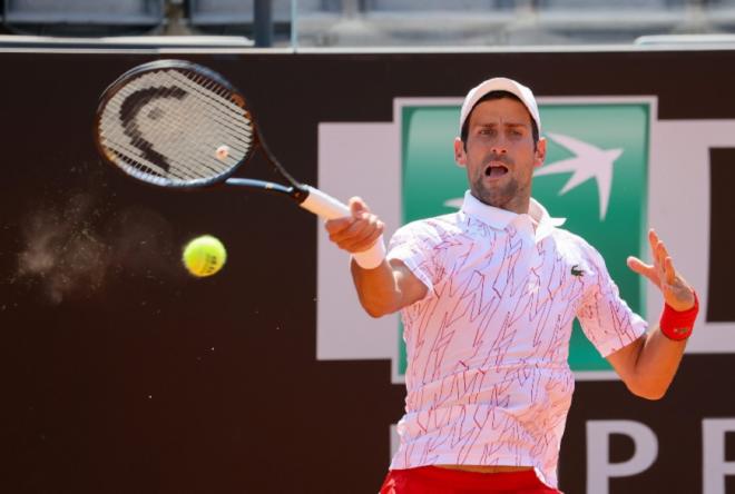 Novak Djokovic a assuré l'essentiel ce dimanche à Rome - © DR