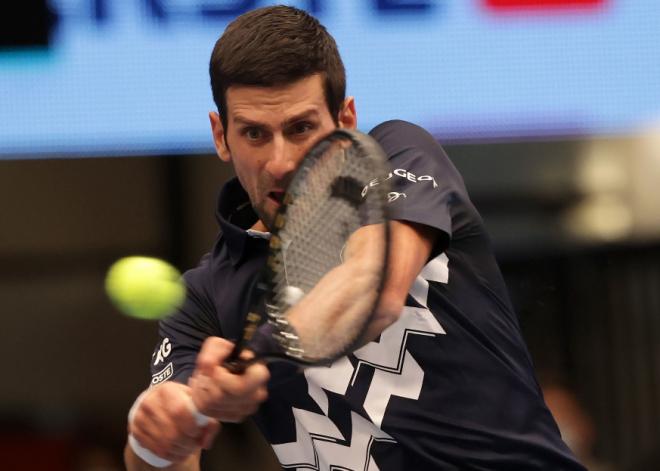 Novak Djokovic s'est qualifié pour sa 9ème 1/2 finale de Masters ce vendredi - © Gepa - Icon Sport