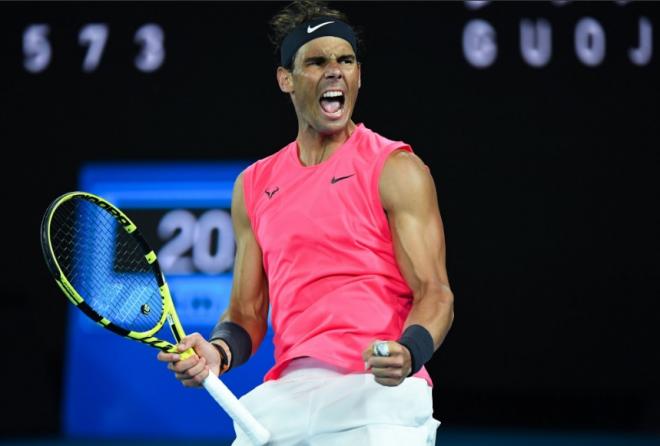 Rafael Nadal a parfaitement défendu ce lundi face à Nick Kyrgios - © DR