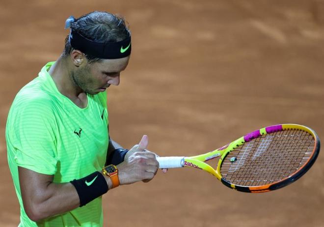 Rafael Nadal était dans un jour sans ce samedi à Rome - © DR