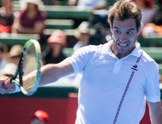 Pour le 1er match de sa tournée Américaine, Richard Gasquet a souffert contre Gilles Muller - C DR