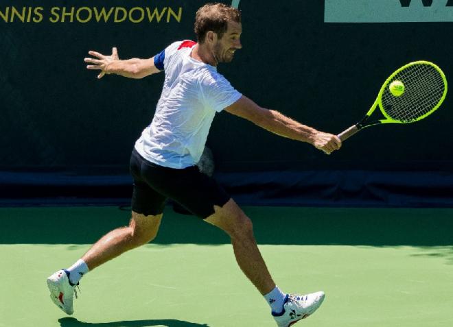 Pratiquant un excellent tennis, Richard Gasquet s'est imposé d'entrée ce samedi à l'UTS - © DR
