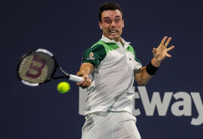 Très belle perf' de Bautista-Agut qui a sorti Medvedev en 1/4 à Miami - © Susa - Icon Sport