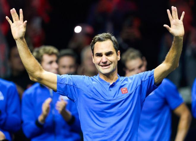 En larmes, Roger Federer a été longuement ovationné ce vendredi soir à Londres - © Susa- Icon Sports