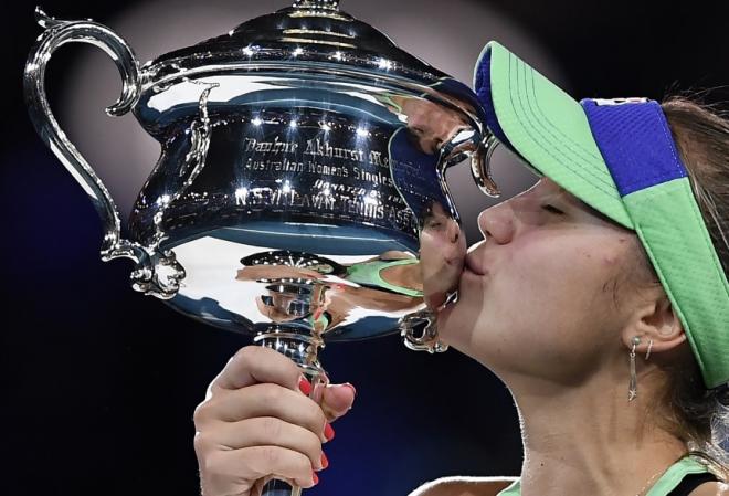 Sofia Kenin a remporté ce samedi l'Open d'Australie au terme d'un gros combat face à Garbine Muguruza - © DR