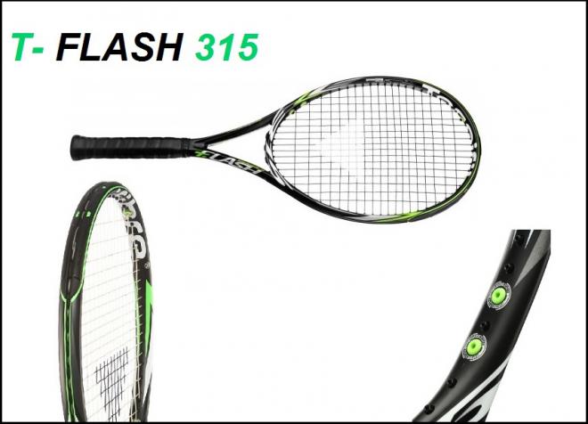 La nouvelle T-Flash 315 de chez Tecnifibre est une raquette puissante et polyvalente - © DR