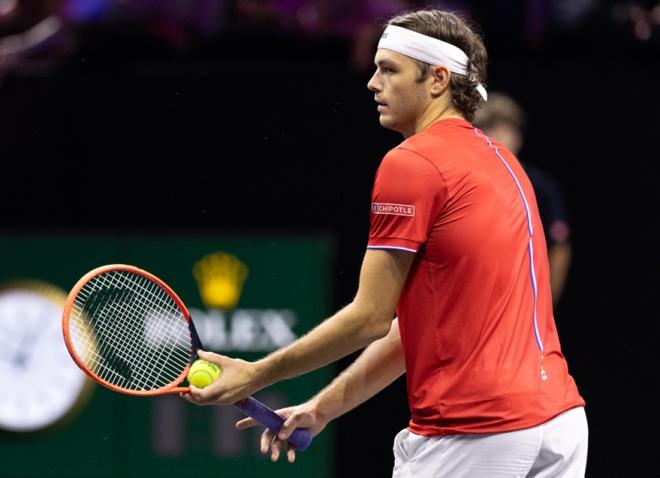 Taylor Fritz a été le grand artisan de la victoire du Reste du Monde en Laver Cup - © Rolex - Antoine Couvercelle