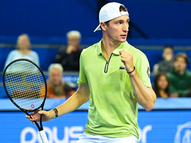 Ugo Humbert s'est qualifié ce jeudi pour son second 1/4 de finale de la saison 2026 - © Open Occitanie - Jean-Baptiste Autissier
